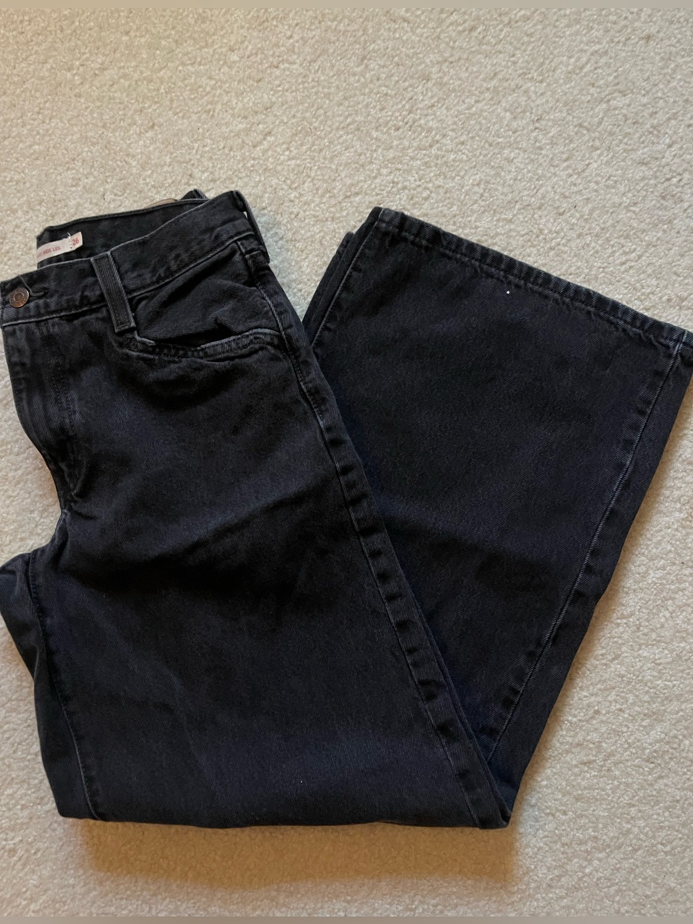 Levi's Women's Black Flare Jeans - Picture 2 of 3